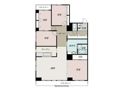 M117(4LDK/9階)の間取り写真