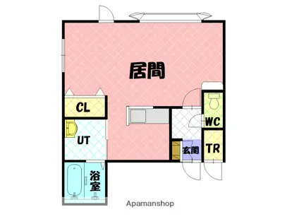 ヴィードⅡ(1K/2階)の間取り写真