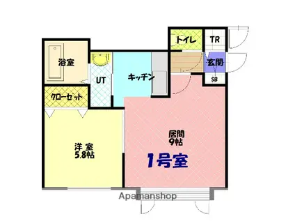 アリエッタ 1(1LDK/2階)の間取り写真