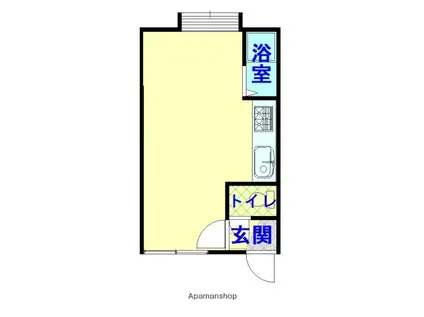 グランビア(ワンルーム/2階)の間取り写真