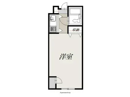 リオ・グランデ(1K/3階)の間取り写真