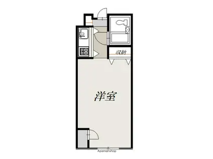 リオ・グランデ(1K/3階)の間取り写真