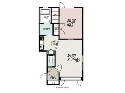 パール永山1・14(1LDK/1階)の間取り写真