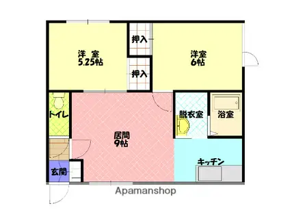 PIT2(2LDK/1階)の間取り写真