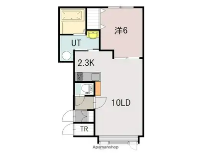 ワイステラ4(1LDK/2階)の間取り写真