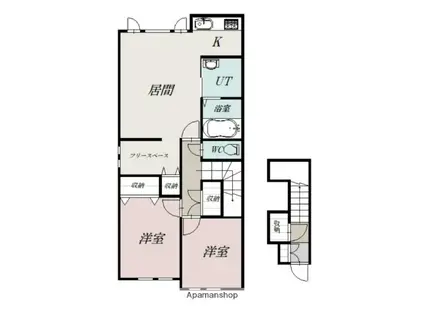 CONCORDE A(2LDK/2階)の間取り写真