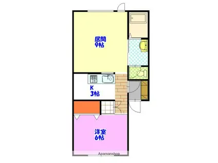 R&M Ⅲ(1LDK/1階)の間取り写真