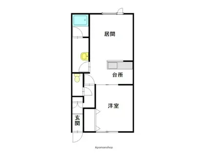 プリマベーラ(1LDK/2階)の間取り写真