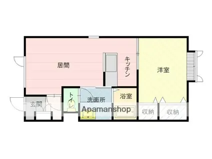 ネーブルハイツ(1LDK/1階)の間取り写真