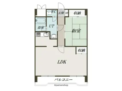 ダイアナ常盤ヒルズ(1LDK/4階)の間取り写真