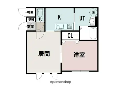 LINO GRACE(1LDK/1階)の間取り写真