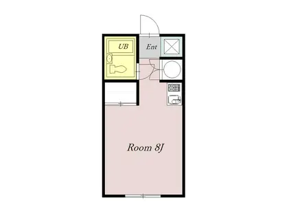 ヴィラナリー旭川 A棟(ワンルーム/4階)の間取り写真