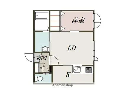 ガーデンクリスタル春光台Ⅱ(1LDK/2階)の間取り写真
