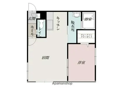 BRUN CUBEⅢ(1LDK/4階)の間取り写真