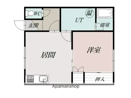 ステラパレス(1LDK/2階)の間取り写真