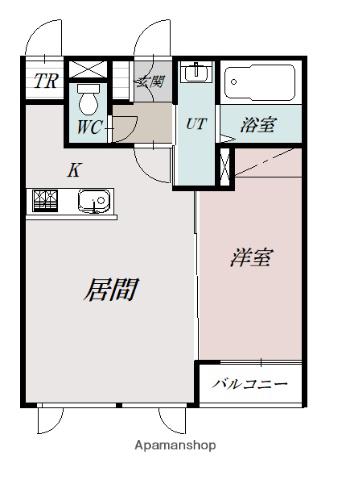 RAFFINE(1LDK/3階)の間取り写真