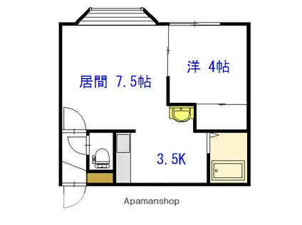 マルシェ(1LDK/1階)の間取り写真