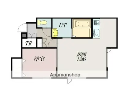 四季の花 北欧館B(1LDK/1階)の間取り写真