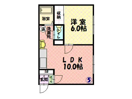 ハイツクォリティー(1LDK/1階)の間取り写真