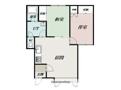 エレガンス東陽 B棟(2LDK/2階)の間取り写真