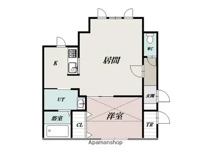 ボックスR(1LDK/2階)の間取り写真