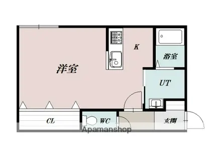 3条通3丁目MS(1K/2階)の間取り写真