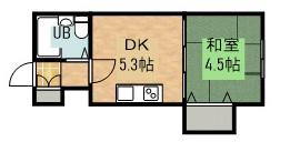 メゾン中田(ワンルーム/1階)の間取り写真