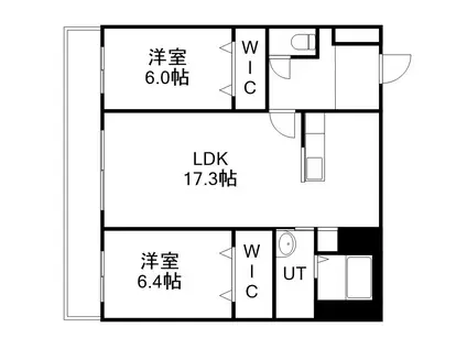 BAMBINO YAMANOTE(2LDK/4階)の間取り写真