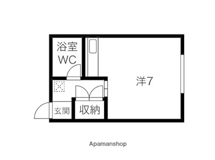 ジュリアス文京台A(ワンルーム/2階)の間取り写真