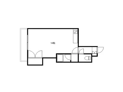 ル・フランセ宮の森(ワンルーム/3階)の間取り写真