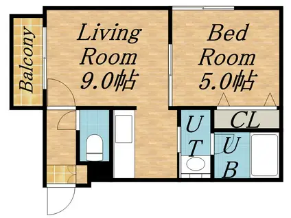 ALTAIR27(1LDK/1階)の間取り写真