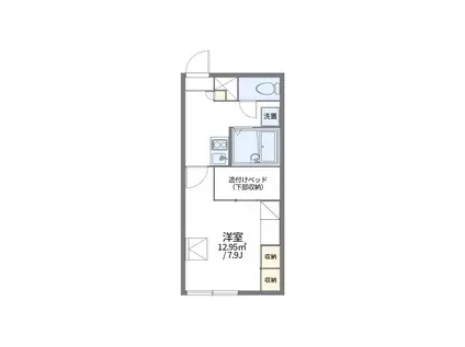 レオパレスサミット花和(1K/2階)の間取り写真