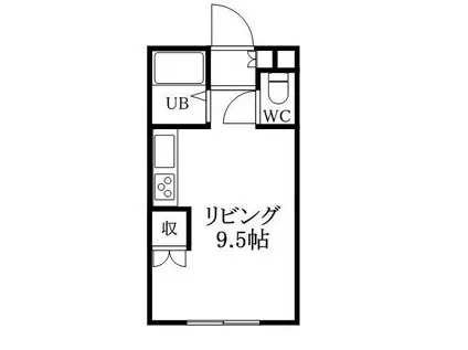 プレザントMS(ワンルーム/2階)の間取り写真