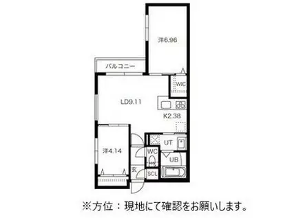 RS18(2LDK/2階)の間取り写真