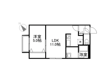 ANAX BRILLER24(1LDK/2階)の間取り写真