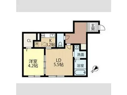 FUTABA SQUARE琴似(1LDK/5階)の間取り写真