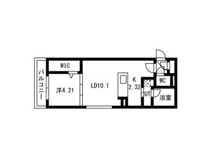 CAVATINA(1LDK/2階)の間取り写真