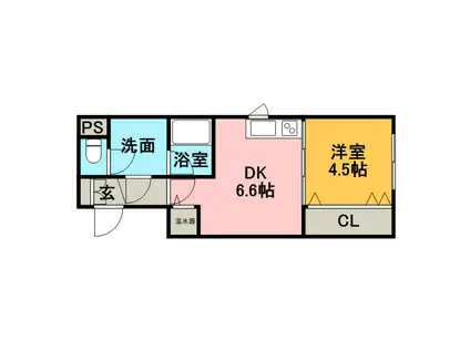 ステラレジデンス南沢(1DK/2階)の間取り写真