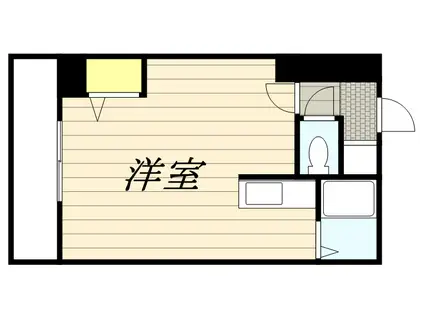 ミラバ澄川(1DK/5階)の間取り写真