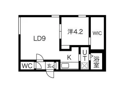 HEIMAT TOYOHIRA(1LDK/3階)の間取り写真