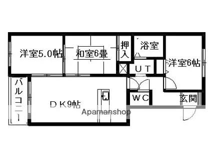 ロイヤル東苗穂Ⅴ(3LDK/3階)の間取り写真