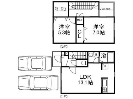 フジエール・宮の沢(2LDK/1階)の間取り写真