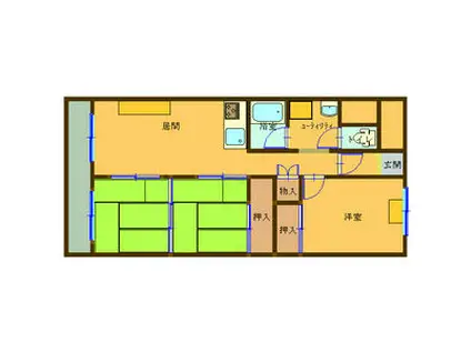 ファミール札幌(3LDK/5階)の間取り写真