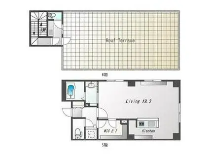 M-STORAGE 813(1K/5階)の間取り写真