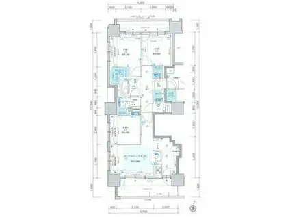 プレシス知事公館前ウエスト(3LDK/10階)の間取り写真
