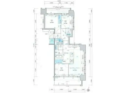 プレシス知事公館前ウエスト(3LDK/8階)の間取り写真