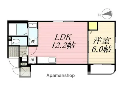 サウスウィング(1LDK/4階)の間取り写真