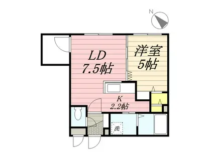 ESTOR琴似(1LDK/3階)の間取り写真