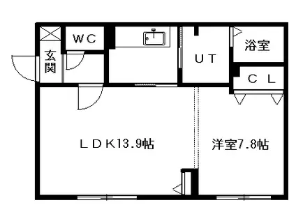 ノイズイッヒ(1LDK/2階)の間取り写真
