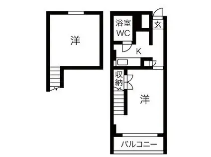 ソーレルハイツ植物園(1LDK/5階)の間取り写真